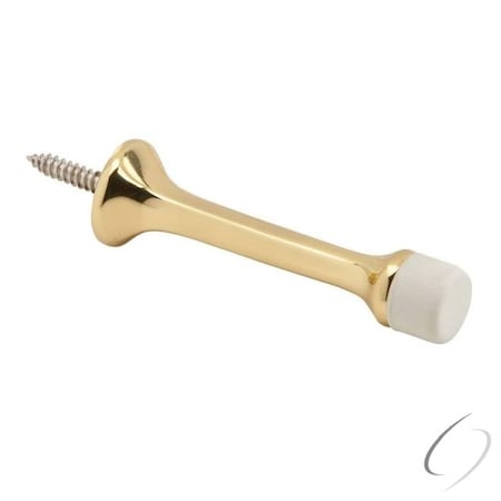 Ives Commercial Solid Brass 3-1/8" Solid Door Stop Satin Brass Finish 61B4